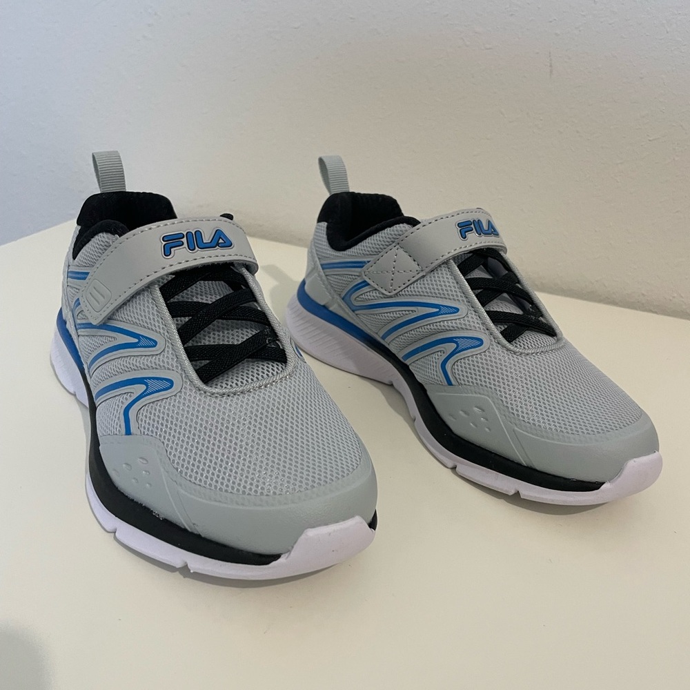 Fila Gray and Blue Athletic Shoes